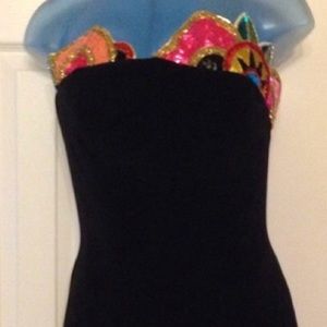 Bob Mackie 80s Sequin Rainbow Dress